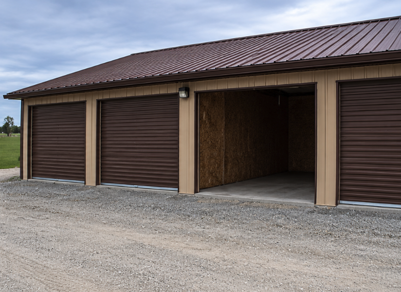 Drive-up storage units with wide doors at Storage Time LLC